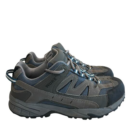 WORX Redwing Mens 7.5M Gray Lightweight Athletic Aluminum Toe Work Shoes - Picture 1 of 12